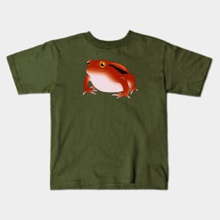 Tomato Frog Smiling Kids T-Shirt